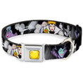 Load image into Gallery viewer, Princess Gem CLOSE-UP Full Color Yellow Seatbelt Buckle Collar - Villains Hexing Princess' Scenes Color/Black/White
