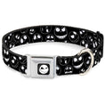 Load image into Gallery viewer, Jack Expression8 Full Color Seatbelt Buckle Collar - Jack Outline Expressions Scattered Black/White
