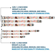 Disney Princess Crown Full Color Golds Seatbelt Buckle Collar - Moana with Pua and Hei Hei Sail Pose with Script and Flowers Beige/Orange