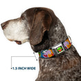 Load image into Gallery viewer, Kermit Face Full Color Black Seatbelt Buckle Collar - Muppets Faces CLOSE-UP Black
