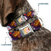Alice Face Full Color Red Seatbelt Buckle Collar - Alice & the Queen of Hearts Scenes