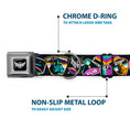 Load image into Gallery viewer, Lightyear Star Command Wings Logo Full Color Black/White Seatbelt Buckle Collar - Lightyear Mission Patches Collage Black/Multi Color
