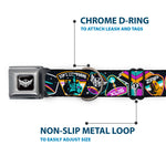 Lightyear Star Command Wings Logo Full Color Black/White Seatbelt Buckle Collar - Lightyear Mission Patches Collage Black/Multi Color