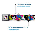 Load image into Gallery viewer, Mickey Mouse Winking CLOSE-UP Full Color Multi Color Black White Seatbelt Buckle Collar - Mickey Mouse Expressions Multi Color White/Black
