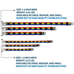 DISNEY Mickey Mouse Pride Ears Icon Full Color White/Multi Color Seatbelt Buckle Collar - Mickey Mouse Ears Icon Rainbow Pride Flag