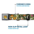 Load image into Gallery viewer, Bambi Face CLOSE-UP Full Color Gray Seatbelt Buckle Collar - Bambi & Friends Scene
