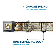 Belle Face Sketch Full Color Light Yellow Seatbelt Buckle Collar - Belle Sketch Poses/Story Script