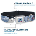 Load image into Gallery viewer, Winnie the Pooh Eeyore Expression Close-Up Blue Seatbelt Buckle Collar - Winnie the Pooh Eeyore Text and Expression Close-Up Dot Blues
