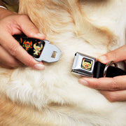 Lilo and Stitch Holiday Halloween Stitch Mummy Face Full Color Black Seatbelt Buckle Collar - Lilo and Stitch Halloween Stitch Dress Up Poses Black