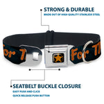 Woody Sherriff Star Reverse Brushed Seatbelt Buckle Collar - Woody REACH FOR THE SKY Denim Blue Print