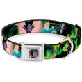 Load image into Gallery viewer, Maleficent Face2 Full Color Light Pink Glow Seatbelt Buckle Collar - Princess Aurora & Maleficent Scenes
