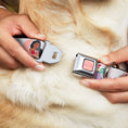 Load image into Gallery viewer, MOANA Title Logo Full Color Pinks Seatbelt Buckle Collar - Moana and Hei Hei Poses with Flowers Beige/Orange
