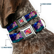 Mufasa & Simba Full Color Seatbelt Buckle Collar - Mufasa & Simba Night Poses