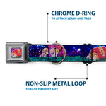 Mufasa & Simba Full Color Seatbelt Buckle Collar - Mufasa & Simba Night Poses