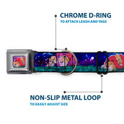 Mufasa & Simba Full Color Seatbelt Buckle Collar - Mufasa & Simba Night Poses