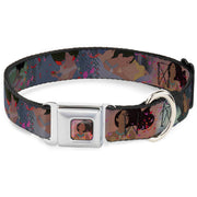 Pocahontas Colors of the Wind Full Color Seatbelt Buckle Collar - Pocahontas & John Smith Scenes