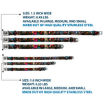 Alice Keyhole Full Color Grays Seatbelt Buckle Collar - Alice in Wonderland Movie Encounters