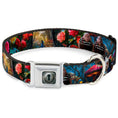 Load image into Gallery viewer, Alice Keyhole Full Color Grays Seatbelt Buckle Collar - Alice in Wonderland Movie Encounters

