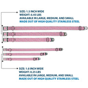 Lilo & Stitch Angel Sitting Pose Full Color Pink Seatbelt Buckle Collar - Lilo & Stitch Angel Poses Scattered Pinks