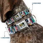 Yodelberg Mickey Full Color Seatbelt Buckle Collar - Mickey & Minnie Yodelberg Scenes
