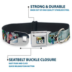 Yodelberg Mickey Full Color Seatbelt Buckle Collar - Mickey & Minnie Yodelberg Scenes