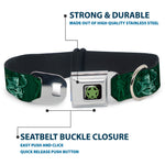 Toy Story Star Icon Full Color Black/Green Seatbelt Buckle Collar - Woody & Friends KEEP CALM & REACH FOR THE SKY Blues