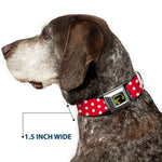 Minnie Mouse Red And White Polka Dot Dog Collar