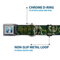 Load image into Gallery viewer, Rex Silhouette Full Colot Black Blue Green Seatbelt Buckle Collar - Buzz Poses/Stars LIKE A BUZZ
