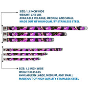 Cheshire Cat Eyes Smile Full Color Seatbelt Buckle Collar - Cheshire Cat Tree Poses