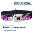 Load image into Gallery viewer, Cheshire Cat Eyes Smile Full Color Seatbelt Buckle Collar - Cheshire Cat Tree Poses
