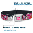 Load image into Gallery viewer, Transparent Cheshire Cat Face Full Color Seatbelt Buckle Collar - Transparent Cheshire Cat Poses WE'RE ALL MAD HERE

