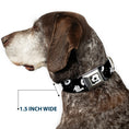 Load image into Gallery viewer, Mickey Mouse Face2 CLOSE-UP Full Color Black White Seatbelt Buckle Collar - Mickey Mouse Expressions Scattered Black/White
