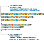 Olaf Tanning Pose Full Color Seatbelt Buckle Collar - Olaf Summertime Beach Scenes