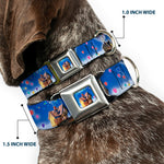 Flying House w/Balloons Full Color Seatbelt Buckle Collar - Up Carl on Porch/Flying House/Balloons