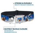 Load image into Gallery viewer, Flying House w/Balloons Full Color Seatbelt Buckle Collar - Up Carl on Porch/Flying House/Balloons
