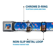 Flying House w/Balloons Full Color Seatbelt Buckle Collar - Up Carl on Porch/Flying House/Balloons