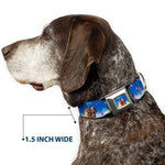 Flying House w/Balloons Full Color Seatbelt Buckle Collar - Up Carl on Porch/Flying House/Balloons