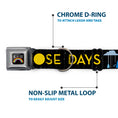 Load image into Gallery viewer, INSIDE OUT Rainbow Full Color Black/White/Multi Color Seatbelt Buckle Collar - Joy Poses/Rain ONE OF THOSE DAYS Black/Gray/Blues/Yellow
