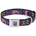 Load image into Gallery viewer, Scattered Candy Full Color Purples Seatbelt Buckle Collar - BING BONG Poses/Candy Purples/Multi Color
