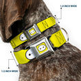 Load image into Gallery viewer, Baymax Face Full Color Yellow Black White Seatbelt Buckle Collar - BAYMAX Hanko/Face Yellow/Black/White

