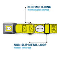 Load image into Gallery viewer, Baymax Face Full Color Yellow Black White Seatbelt Buckle Collar - BAYMAX Hanko/Face Yellow/Black/White
