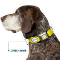 Load image into Gallery viewer, Baymax Face Full Color Yellow Black White Seatbelt Buckle Collar - BAYMAX Hanko/Face Yellow/Black/White
