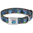 Load image into Gallery viewer, Stitch Hula Pose Full Color Seatbelt Buckle Collar - Stitch Hula Dance 5-Poses
