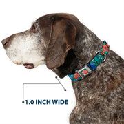 Nemo Smiling Full Color Seatbelt Buckle Collar - Nemo & Dory Poses