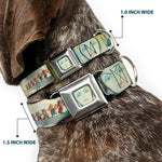 Evil Queen Face CLOSE-UP Full Color Seatbelt Buckle Collar - Snow White/Dwarves/Old Witch/Evil Queen Scenes