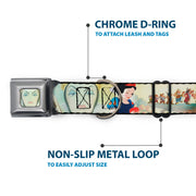 Evil Queen Face CLOSE-UP Full Color Seatbelt Buckle Collar - Snow White/Dwarves/Old Witch/Evil Queen Scenes