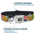 Load image into Gallery viewer, Maleficent Face3 Full Color Green Fade Seatbelt Buckle Collar - Sleeping Beauty & Maleficent/Maleficent Dragon Scenes

