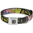 Load image into Gallery viewer, Maleficent Face3 Full Color Green Fade Seatbelt Buckle Collar - Sleeping Beauty & Maleficent/Maleficent Dragon Scenes
