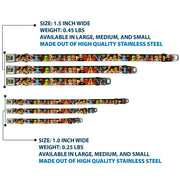 Kermit the Frog Pose Full Color Green Glow Seatbelt Buckle Collar - Muppets 20-Character Group Pose Greens