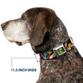 Load image into Gallery viewer, Kermit the Frog Pose Full Color Green Glow Seatbelt Buckle Collar - Muppets 20-Character Group Pose Greens
